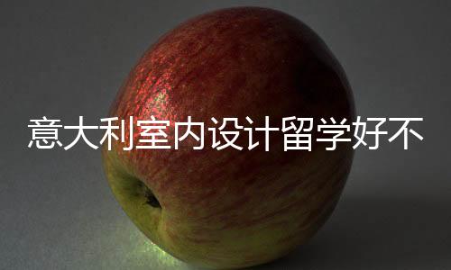 意大利室内设计留学好不好?